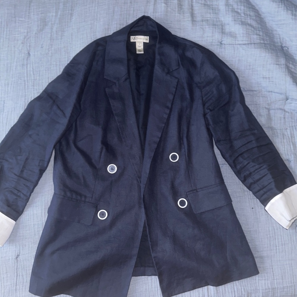 Neiman Marcus Linen Blazer